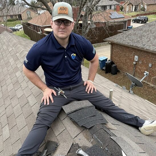 Storm Warden roof repair in progress