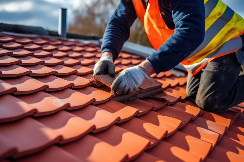 Tile roof installation